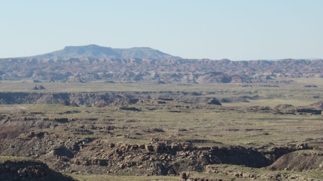 Panoramatický pohľad na krásy Národného parku Petrified Forest v Arizone