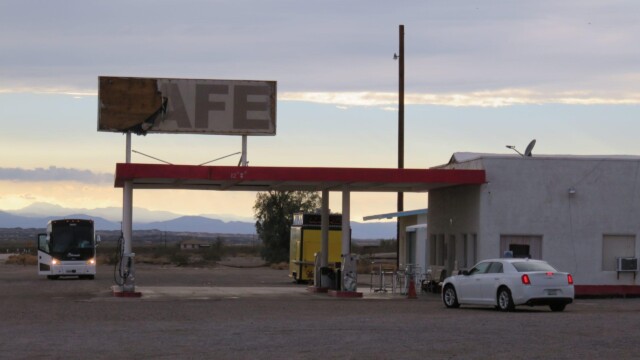 Čerpacia stanica Roys na Route 66, ikonické miesto pre cestovateľov